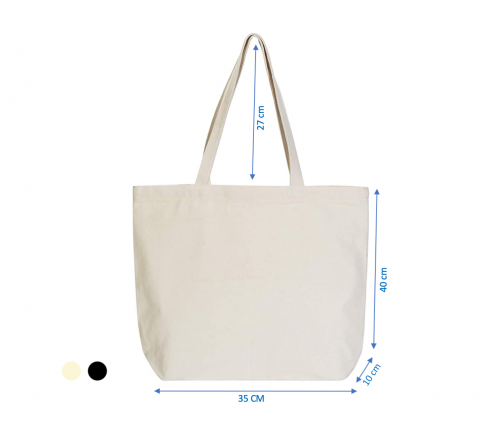 حقيبة قماشية قطن | (L) Tote Canvas Bag