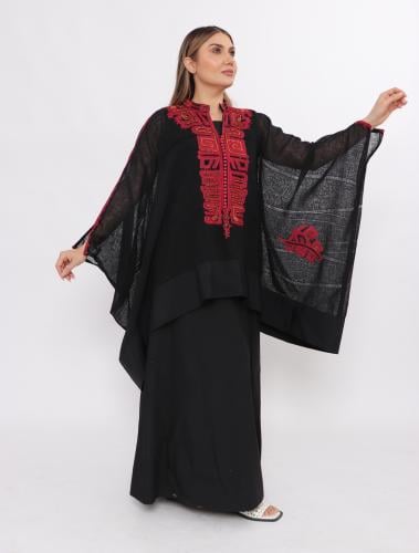 فستان تطريز قطعتين