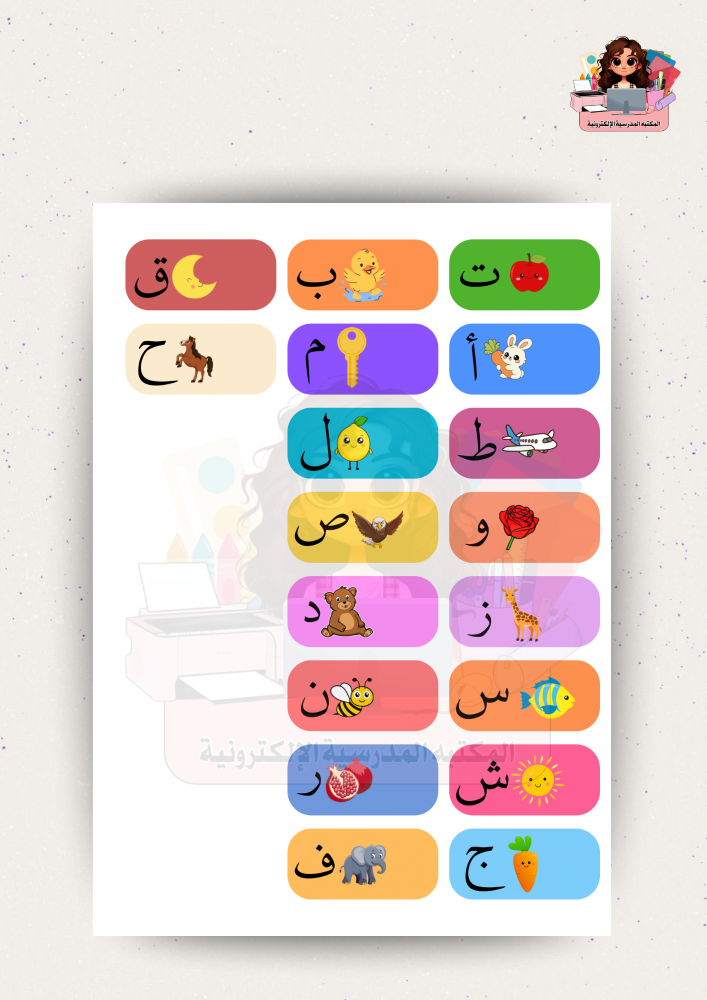 تقسيم كتاب لغتي الصف الأول الابتدائي