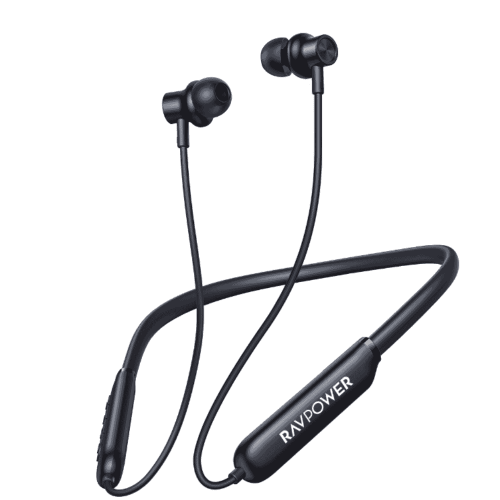 سماعة رقبة لاسلكية من راف باور RAVPower RP-BH1008 – بلوتوث 5.2، بطارية 32 ساعة، مقاومة للماء