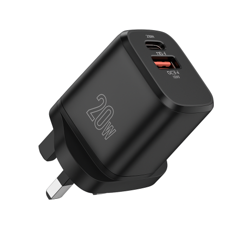 شاحن منزل 20 واط (منفذ PD + منفذ USB)