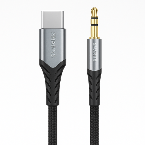 كيبل AUX إلى تايب سي ماركة شاركس