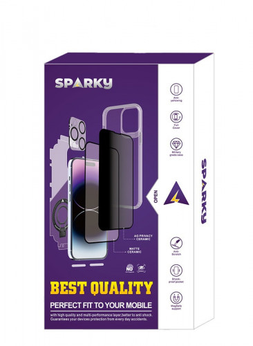 بكج حماية 9 في 1 لآيفون 15 جميع اصداراته من ماركة سباركي