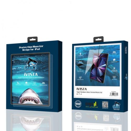 ستيكر حماية ايباد 10.2 انش من SHARKS - أفضل حماية لشاشة جهازك | برق 360