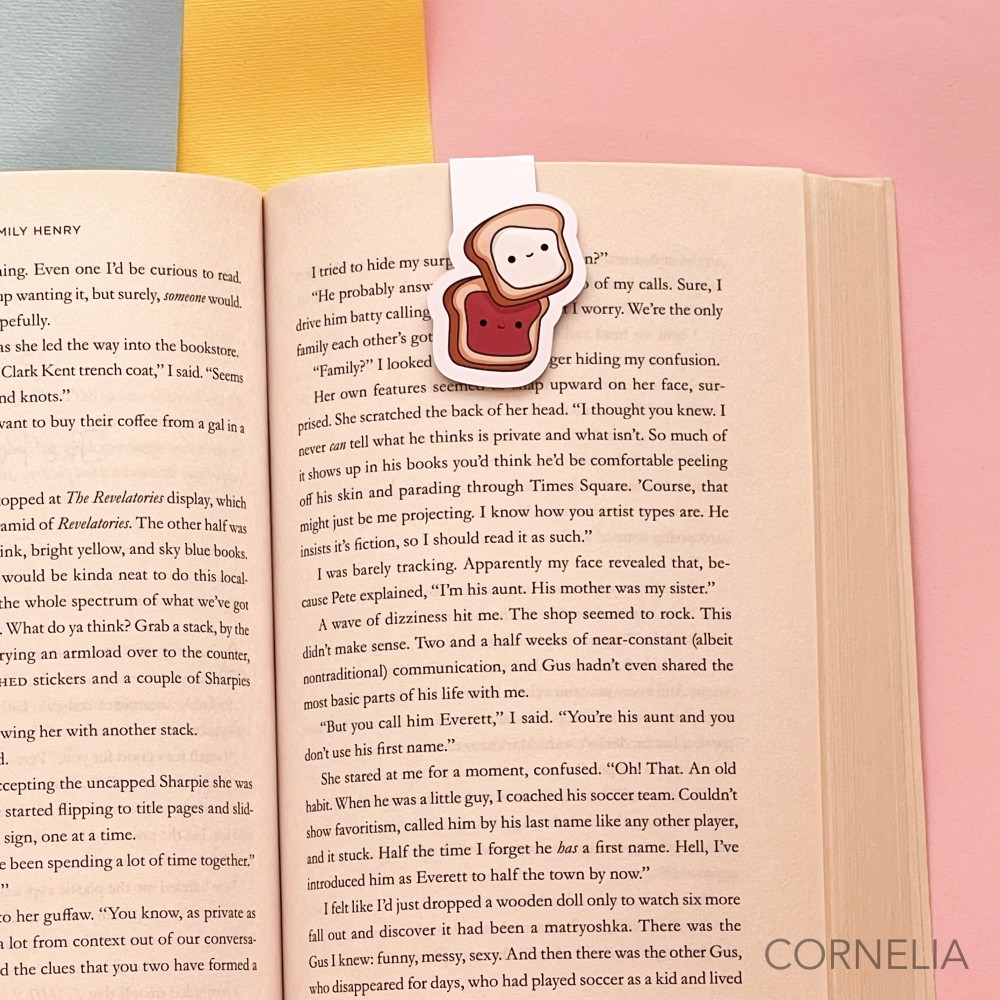 فاصل كتب مغناطيسي تصميم لطيف توست -كيوت  Kawaii Breakfast Toast