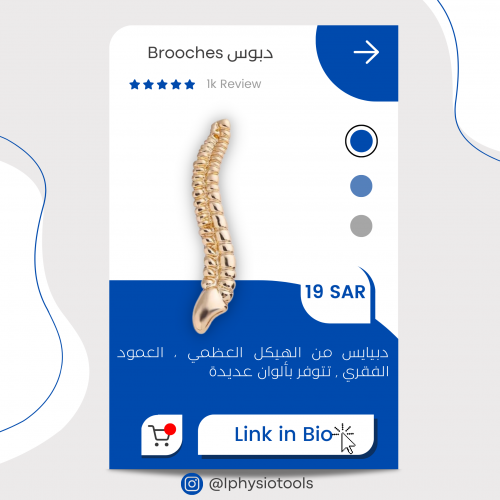 بروش العمود الفقري (بألوان مختلفة)