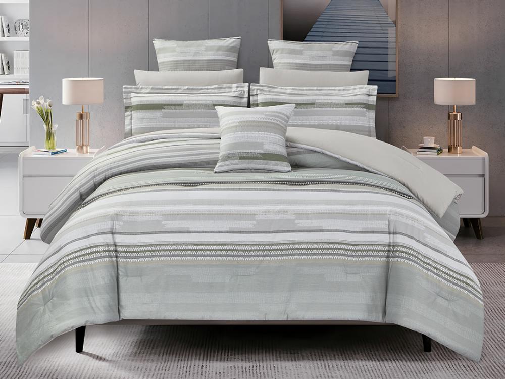 مفرش هازل صيفي مزدوج من خامة القطن 9 قطع