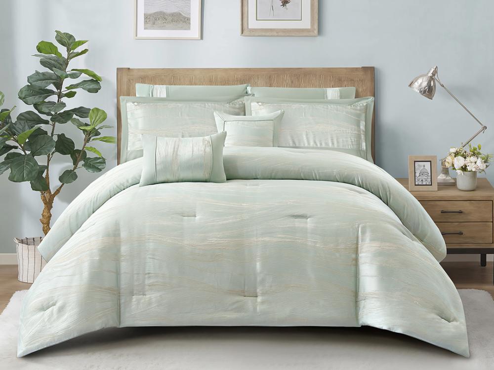 مفرش  كاتنس الفاخر من نسيج الجاكار مزدوج - 8 قطع