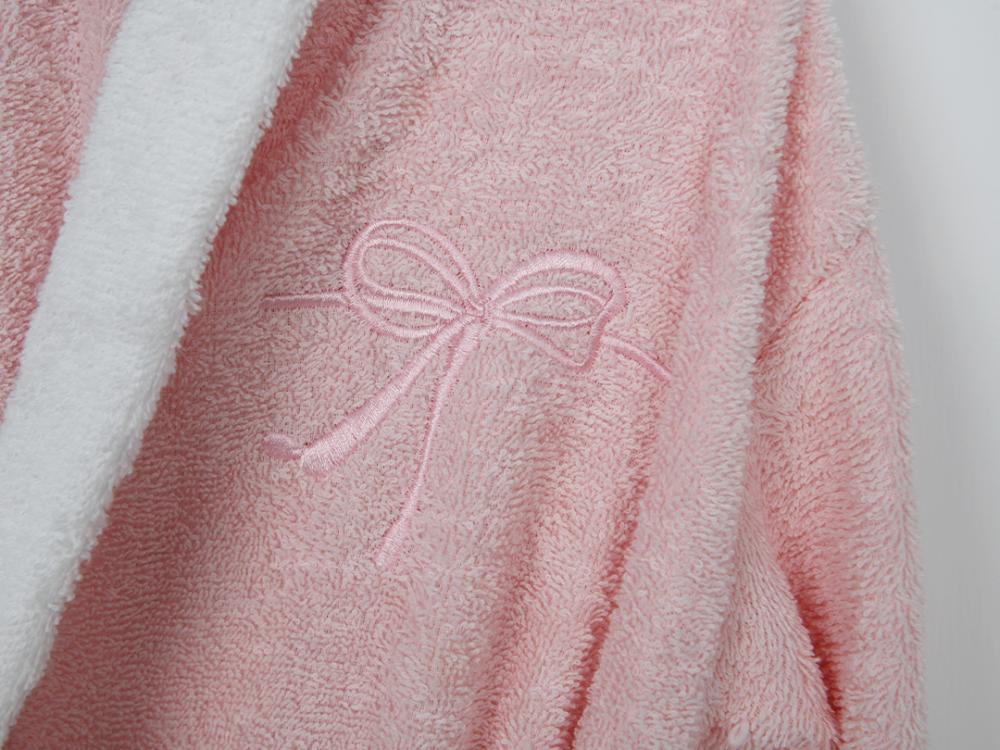 روب استحمام أطفال من القطن عمر 3 إلى 4 سنوات - وردي