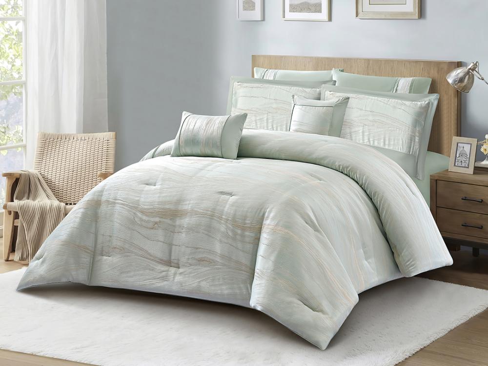 مفرش  كاتنس الفاخر من نسيج الجاكار مزدوج - 8 قطع