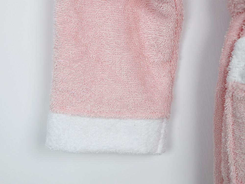 روب استحمام أطفال من القطن عمر 3 إلى 4 سنوات - وردي