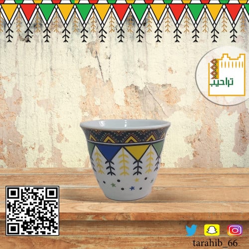 فناجيل قهوة عربية القط العسيري 4 قطع