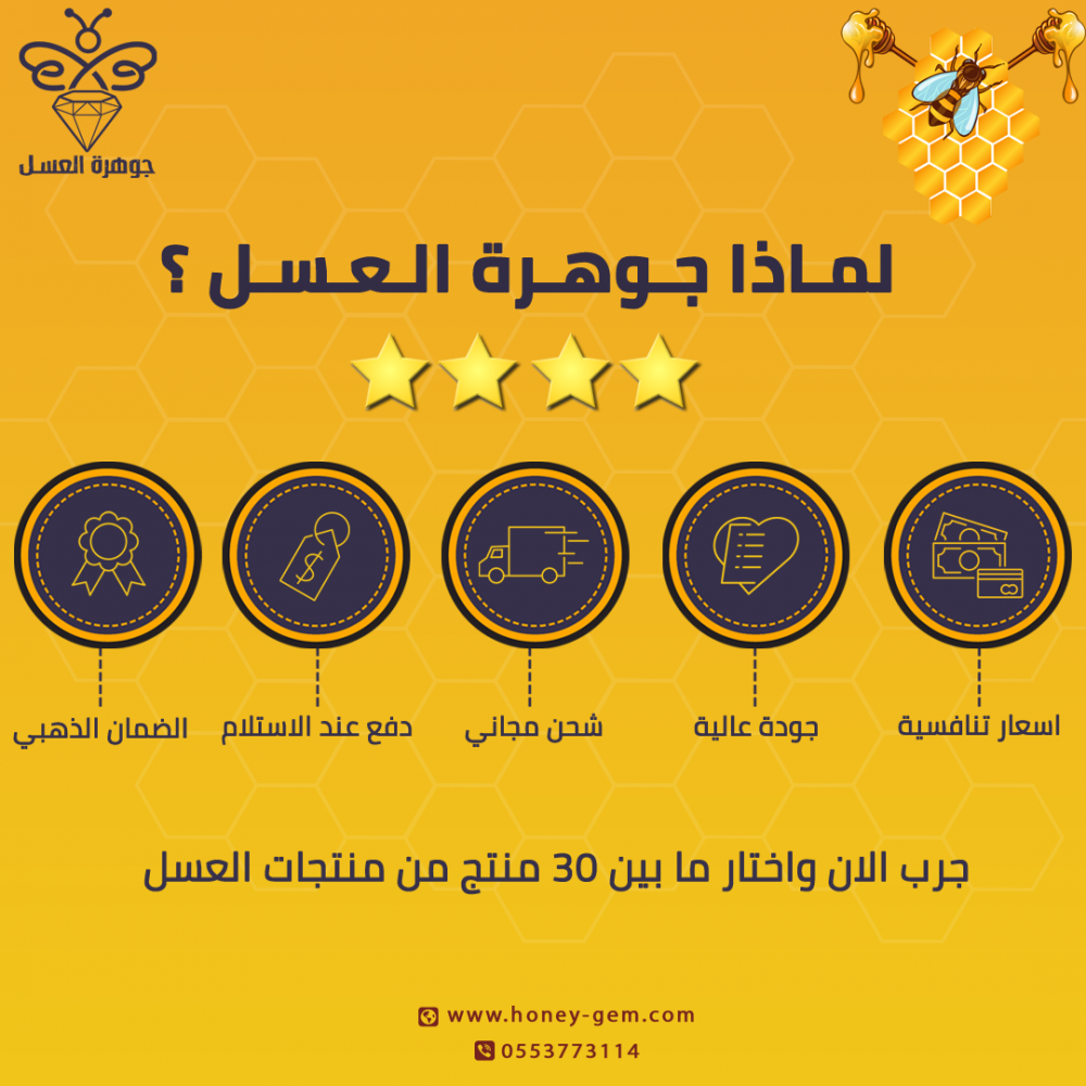 جوهرة العسل وجهتك لشراء العسل