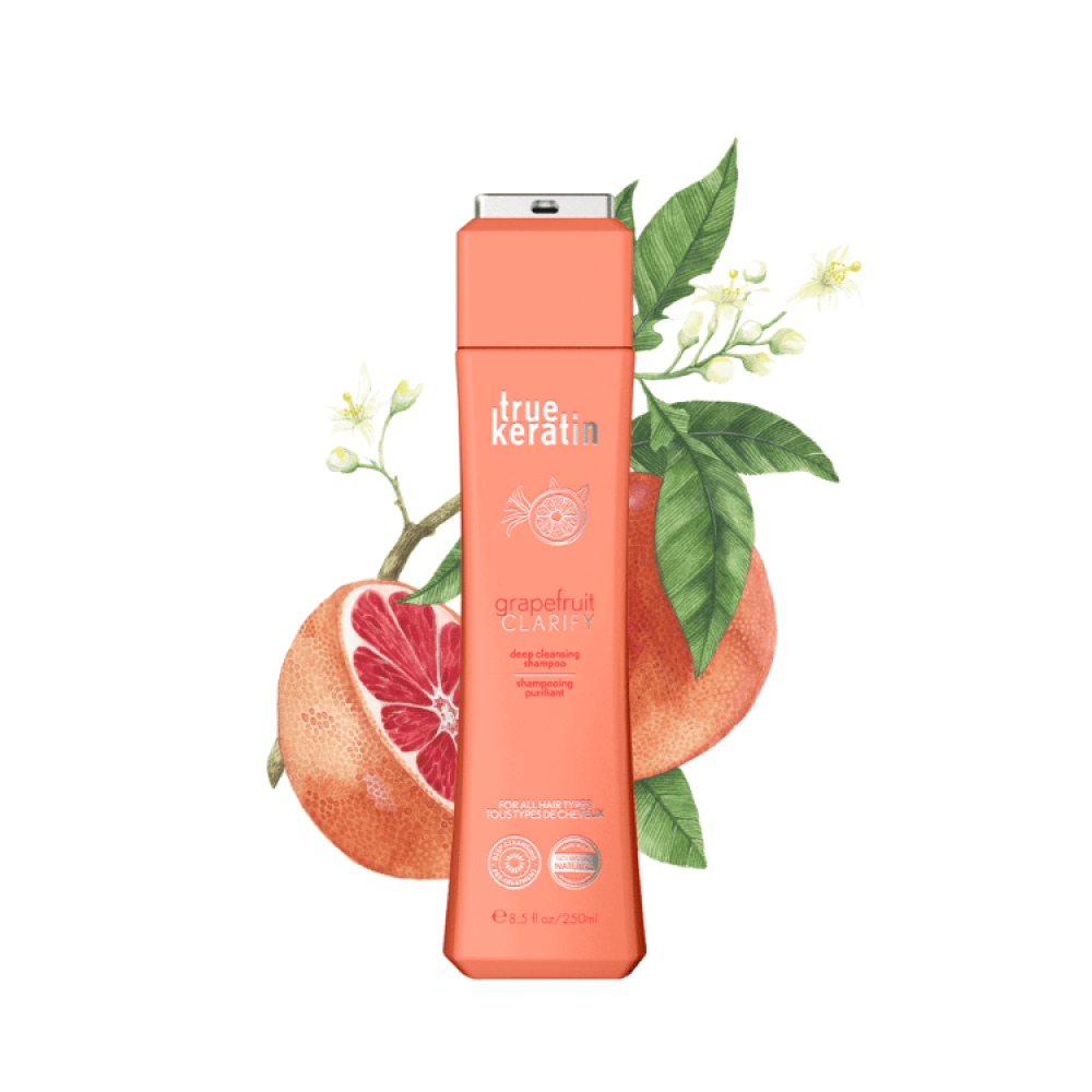 شامبو True Keratin بالجريب فروت – تنظيف عميق وانتعاش طبيعي 1000مل