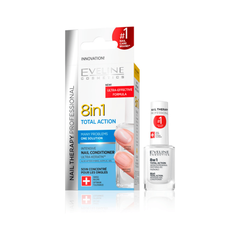 توتال أكشن - مقوي أظافر خالى من الفورمالدهيد 8*1 12 مل