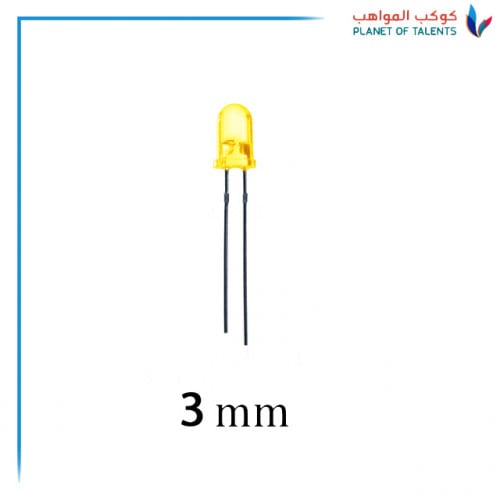 3mm LED (YELLOW) (3PCs)