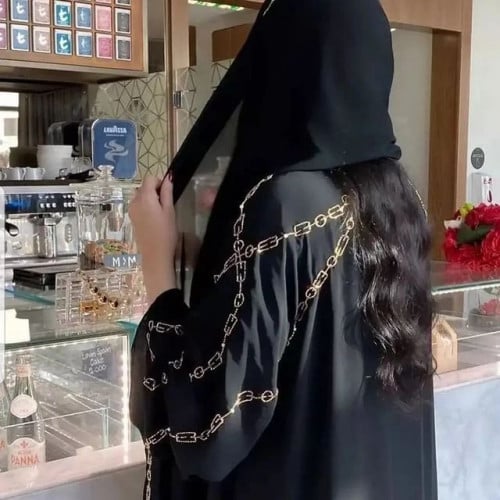 عبايه لون شك ذهبي