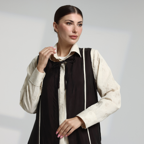 SHIRT ABAYA-CREPE WASHED / شيرت عباية حرير مغسول