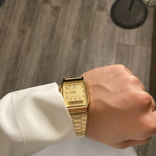 ساعه كاسيو الذهبيه