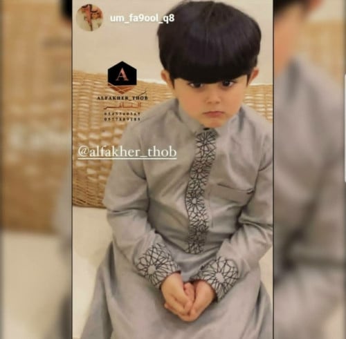 ثوب شتوي بتطربز النقشه العربيه