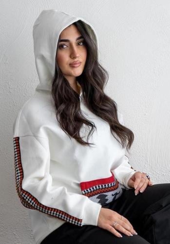 بلوفر سدو بنقش ابيض