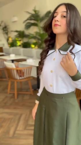 مريول مدرسي تنوره تفصيل