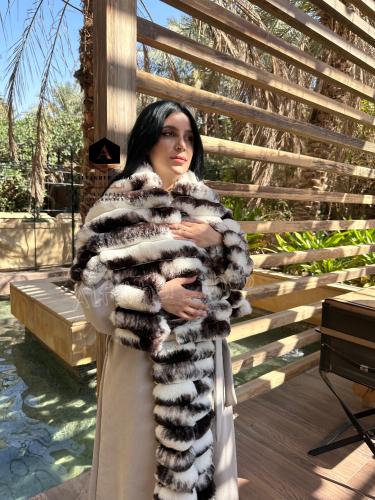 عباية شمواه مع وشاح فرو