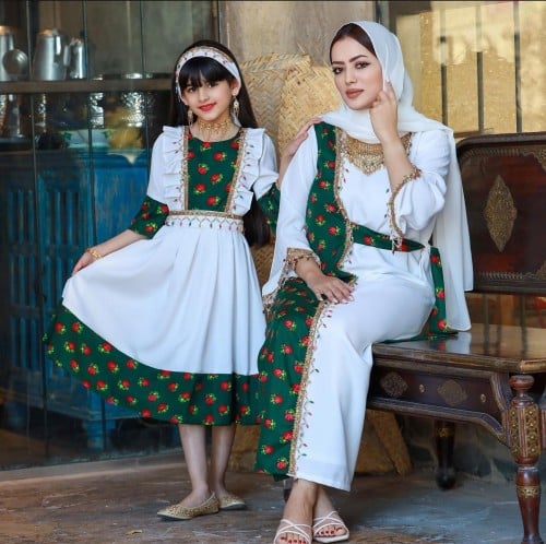 طقم شالكي للأم والبنت