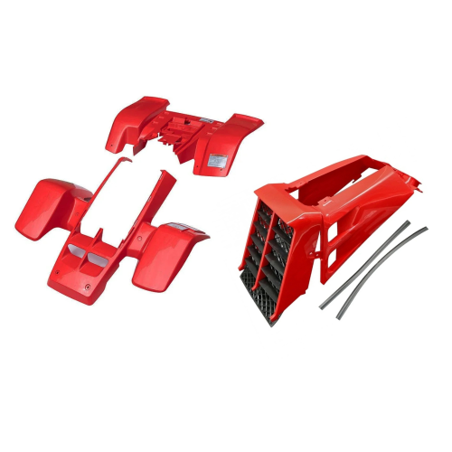 طقم فيابر بانشي احمر كامل مع الربل  تجاري