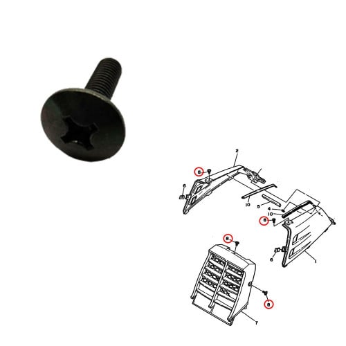 مسمار شبك رديتر وتانكي بنزين اسود بانشي وكالة