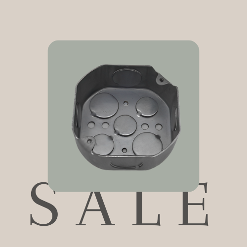 علبة حديد كهرباء مدور مقاس 8*8 KAN