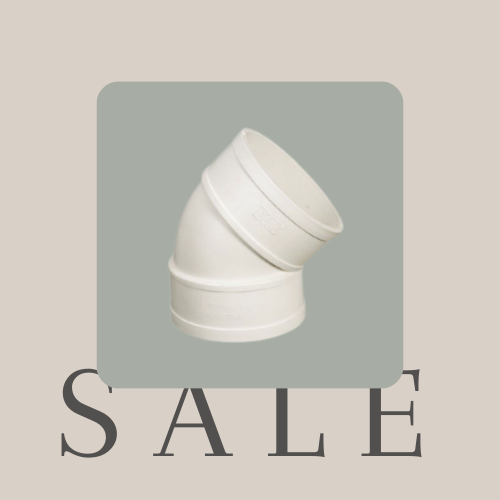 كوع فاتح زاوية 45 مقاس 200