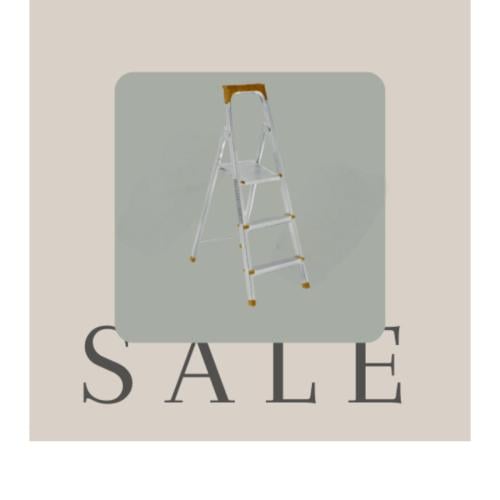 سلم حديد تركي KAN مجلفن مقاس3درجات متعدد الاستعمالات