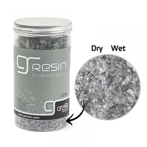 كسر زجاج اسود ناعم 1.5كغ
