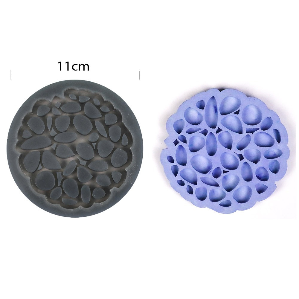 Round silicone coaster mold size 9.5 cm shape 12