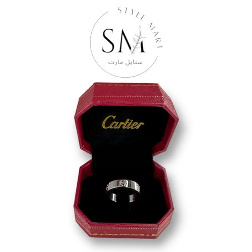 خاتم كارتير Cartier من مجموعة Leve الون الفضي