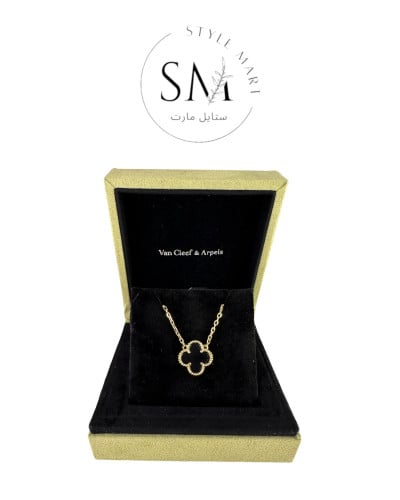 سلسال فاين كليف فينتاج ألامبرا الاسود Van Cleef