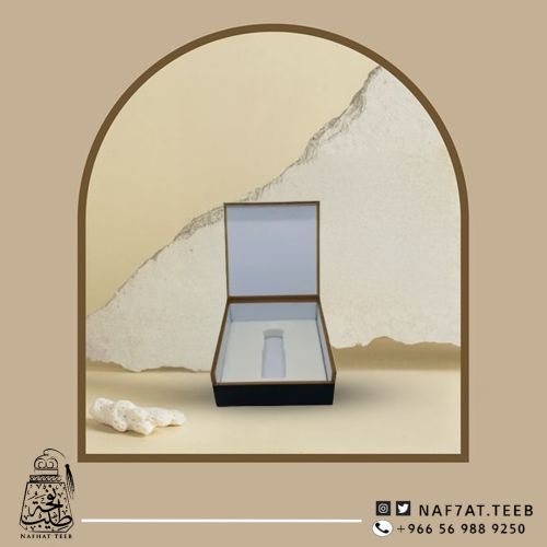 علبة خشبية فاخرة لون أسود (ربع تولة أو أوقية)