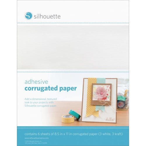 Silhouette Adhesive Back Corrugated Paper 8.5"X11"...