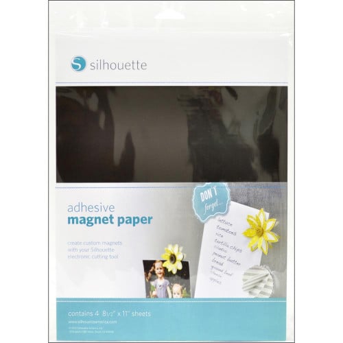 Silhouette Adhesive Magnet Paper 8.5"X11" 4/Pkg ME...