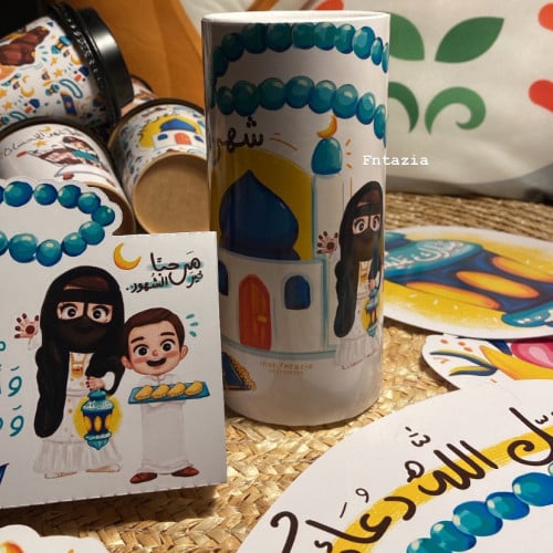 علبة منديل اسطواني