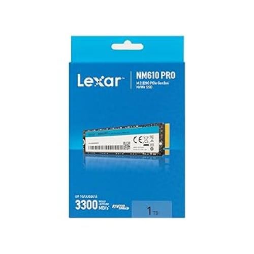 Lexar NM610 PRO 1TB M.2 2280 PCIe Gen3x4 Sequentia...