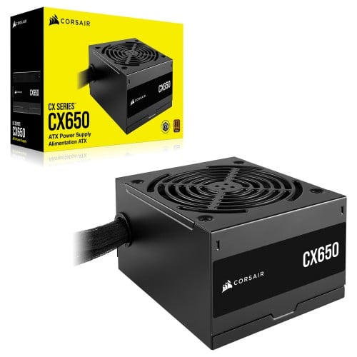 CORSAIR CX Series CX650 Non-Modular Power Supply,...