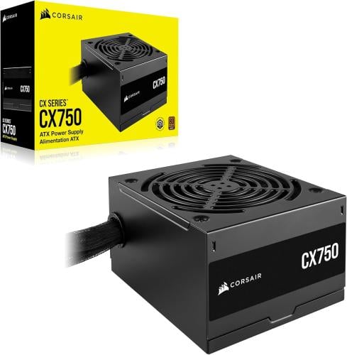 CORSAIR CX750 80 PLUS Bronze 750W ATX Power Supply...