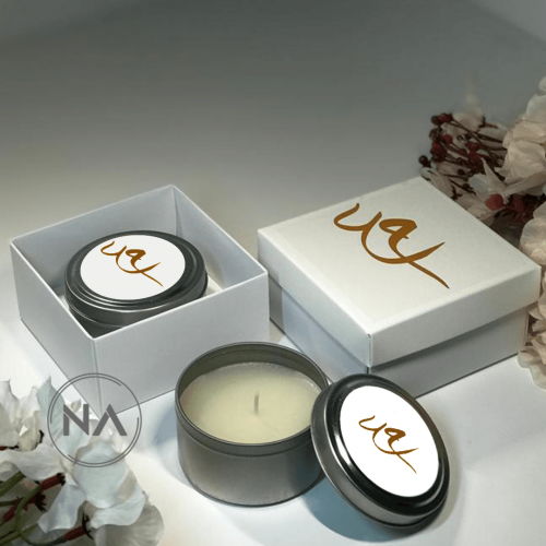 بوكس شمع معطر ثيم حروف