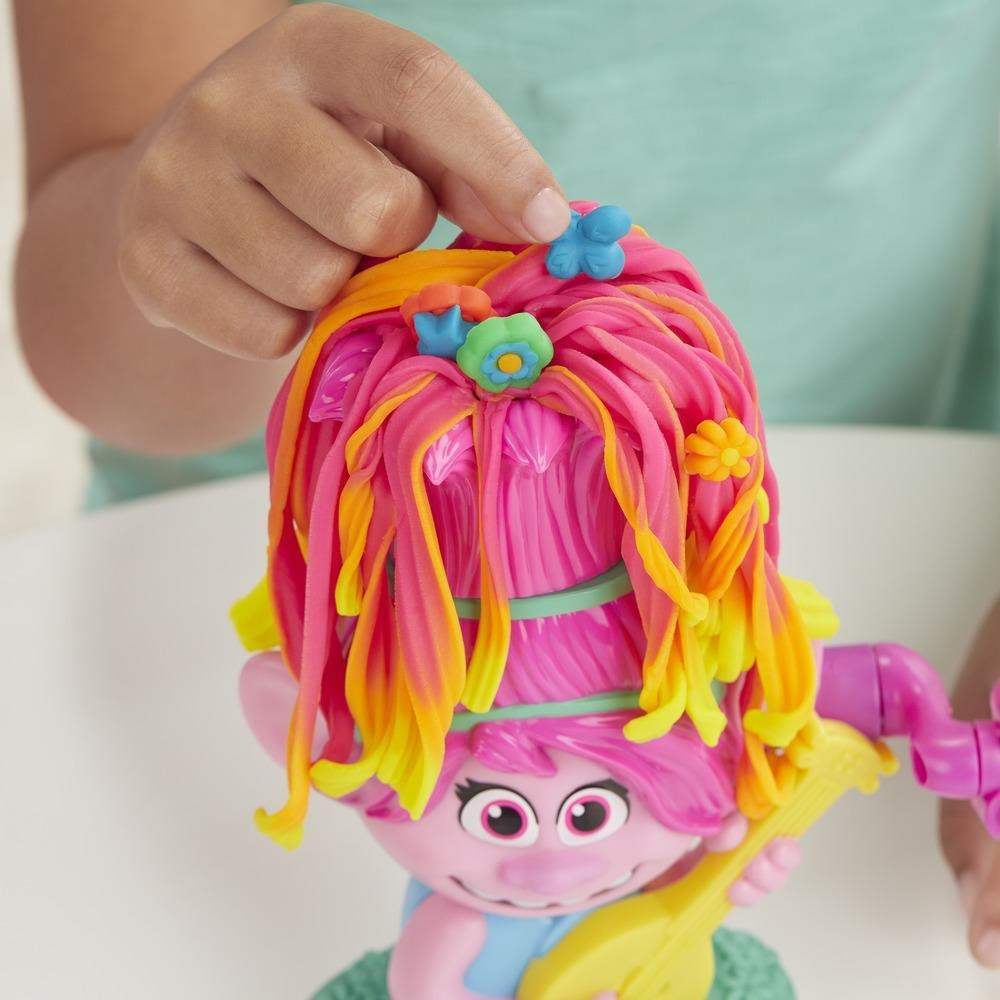 Hasbro Play-Doh Trolls World Tour Rainbow Hair Poppy Styling
