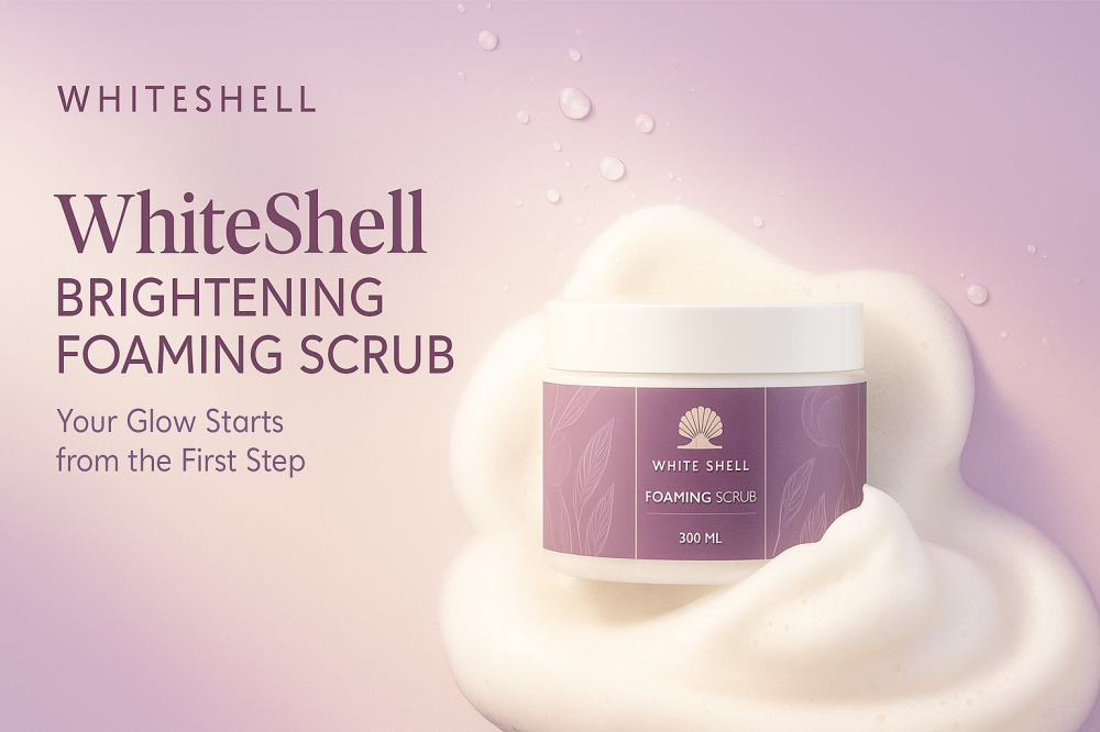 مقشر رغوي للتفتيح من WhiteShell – إشراقة من أول استخدام