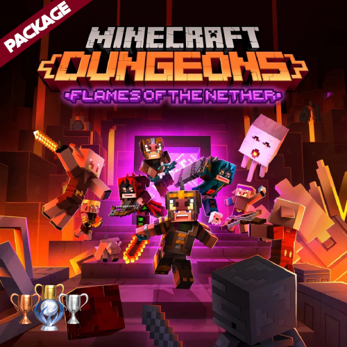 minecraft dungeons + 105 تروفيات مع البلاتنيوم