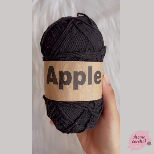 خيط قطن Apple أسود Apple Yarn