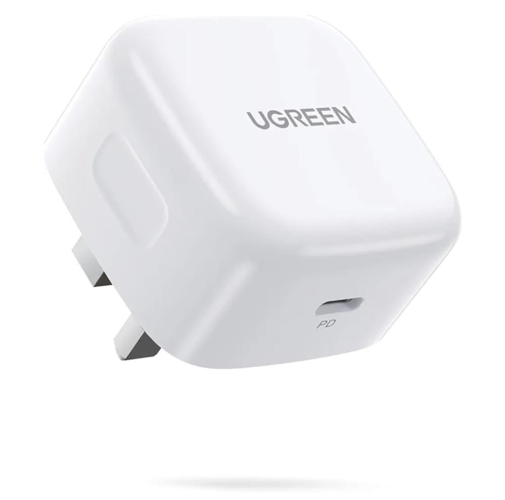 شاحن جداري USB-C GaN سريع بقدرة 20 واط (منفذ واحد USB-C)